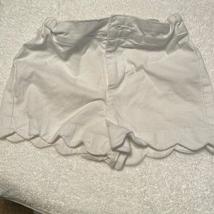 White toddler girl shorts size 2T